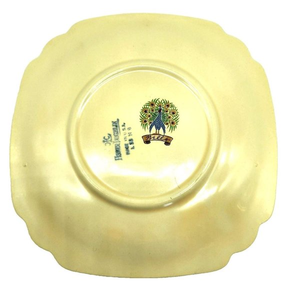 Vintage 1930s Homer Laughlin English Garden Wells Tea Cup & Saucer SET ART DECO - Picture 6 of 8